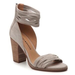 Lucky Brand Women's Gray Strappy Heels